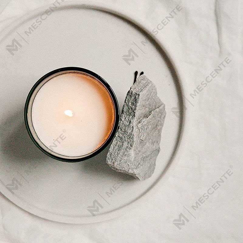 M&Scent Logo personalizat Mini sticla rotunda din sticla de cristal Lumanari parfumate cu ceara de soia, cafea puternica, cu cutie in vrac