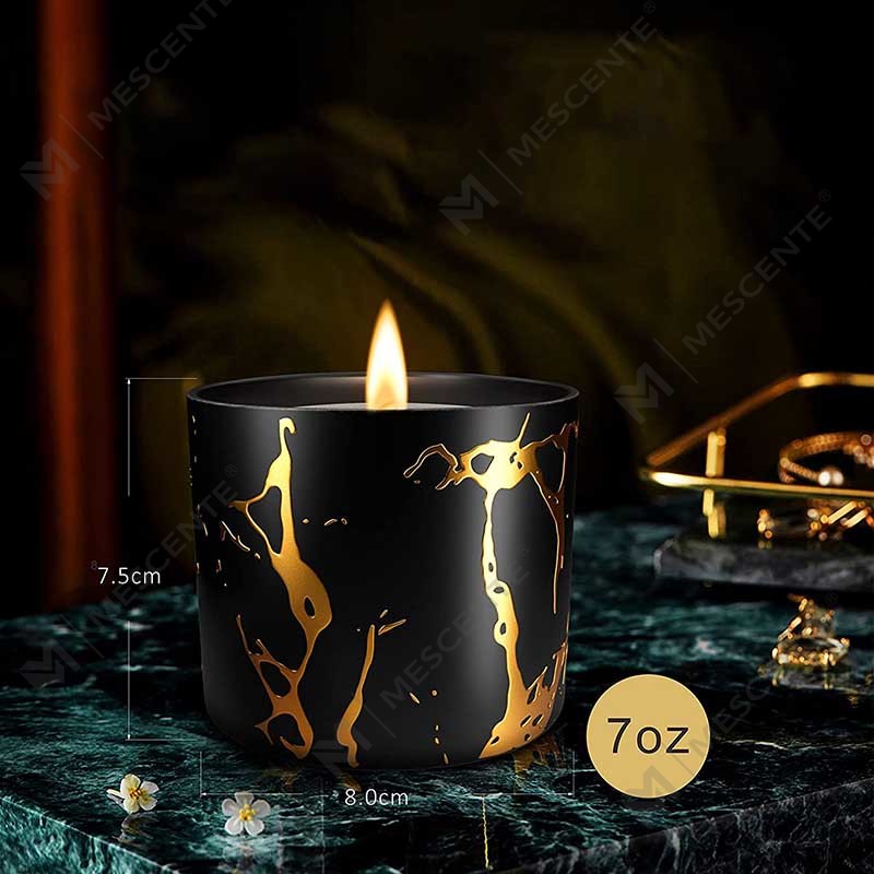 Set de cadouri de lumânări parfumate de ceară de soia, de lux, de dimensiuni mari, personalizate, personalizate, decorațiuni pentru acasă, cereale, aur, lumânări