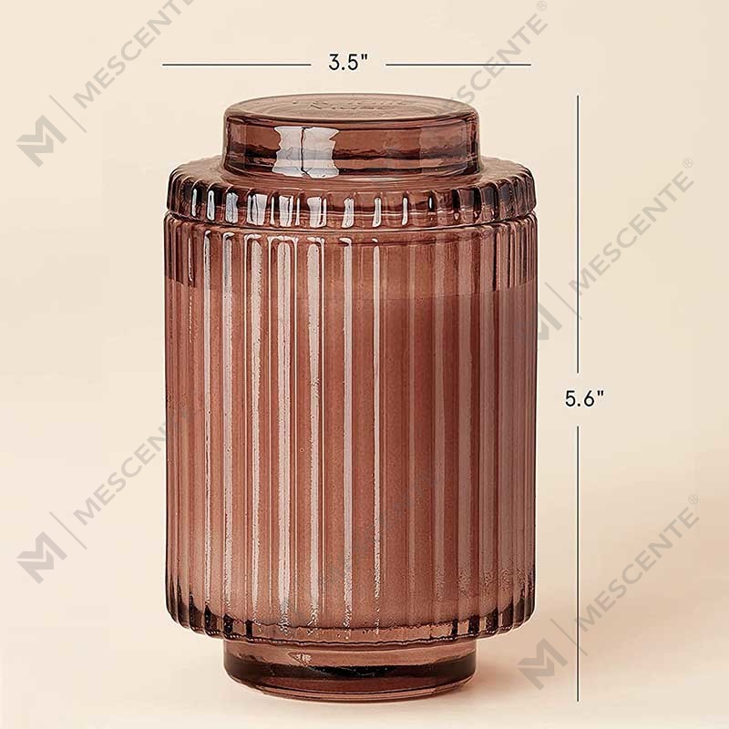 Set de lumânări parfumate de trandafiri cu siglă personalizată cu ridicata, din ceramică, din nucă de cocos organică, din ceară de soia, cu flori uscate de cristal