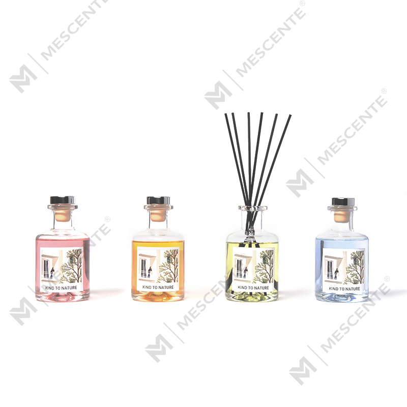 M&Scent Difuzor decorativ de lux pentru uleiuri esențiale din stuf cu set cadou de flori uscate