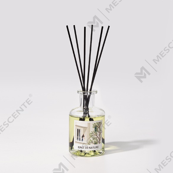 M&Scent Luxury 200ml Sticla albă personalizată Bastoane din lemn Difuzor cu stuf cu cutie