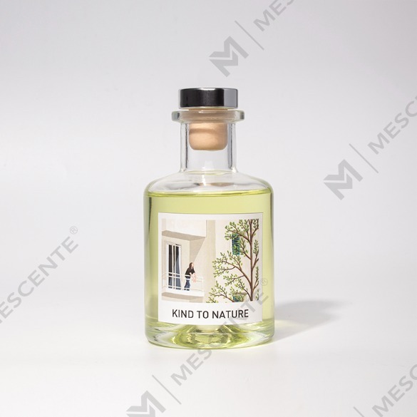 M&Scent Luxury 200ml Sticla albă personalizată Bastoane din lemn Difuzor cu stuf cu cutie