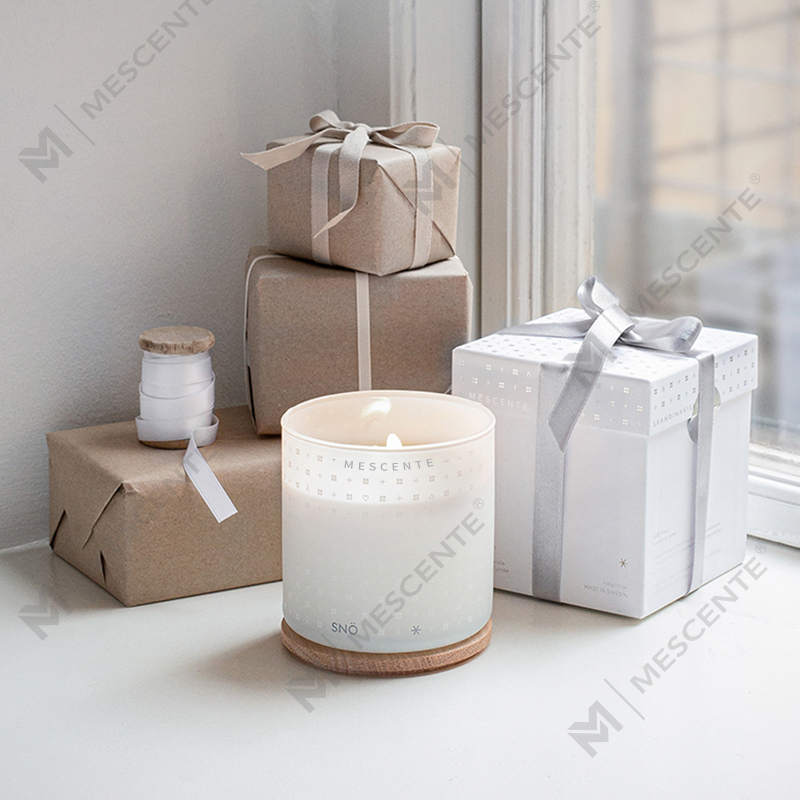 M&Scent Lumânări decorative de Crăciun, personalizate, personalizate, cu parfum de ceară de soia, cu cutie cadou