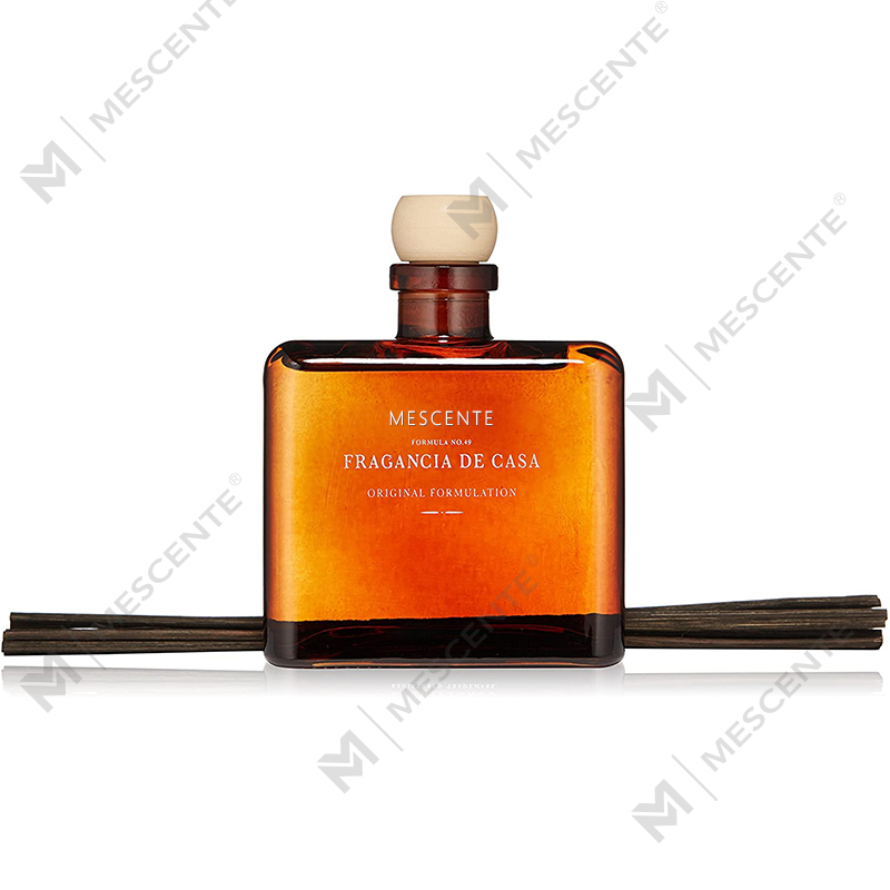 M&Scent, personalizat de lux, flacon mare de sticlă din aur roz, floare, etichetă privată, difuzor de stuf lichid, cu cutie cadou