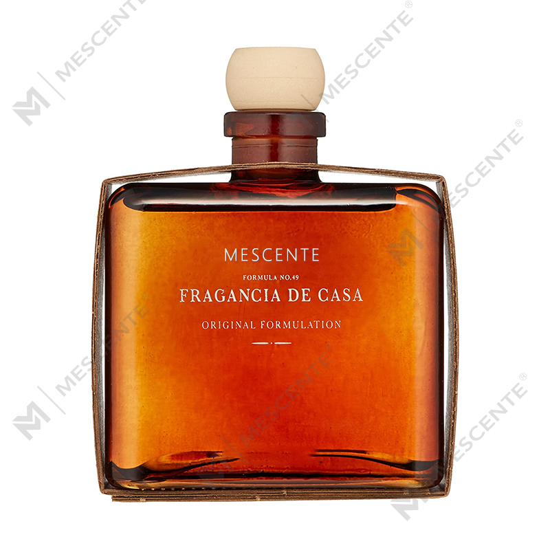 M&Scent, personalizat de lux, flacon mare de sticlă din aur roz, floare, etichetă privată, difuzor de stuf lichid, cu cutie cadou