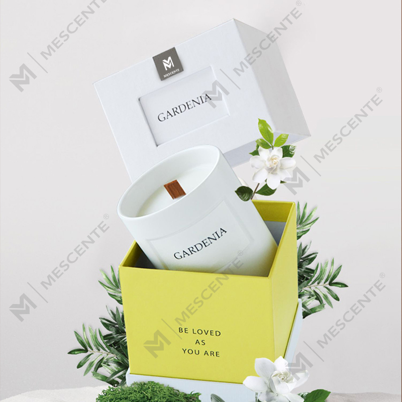 Borcane de sticlă cu parfum de casă de lux personalizate cu ridicata M&Scent, lumânări parfumate de ceară de soia