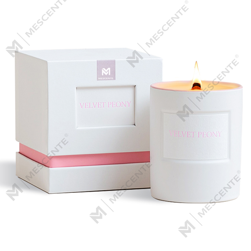Borcane de sticlă cu parfum de casă de lux personalizate cu ridicata M&Scent, lumânări parfumate de ceară de soia