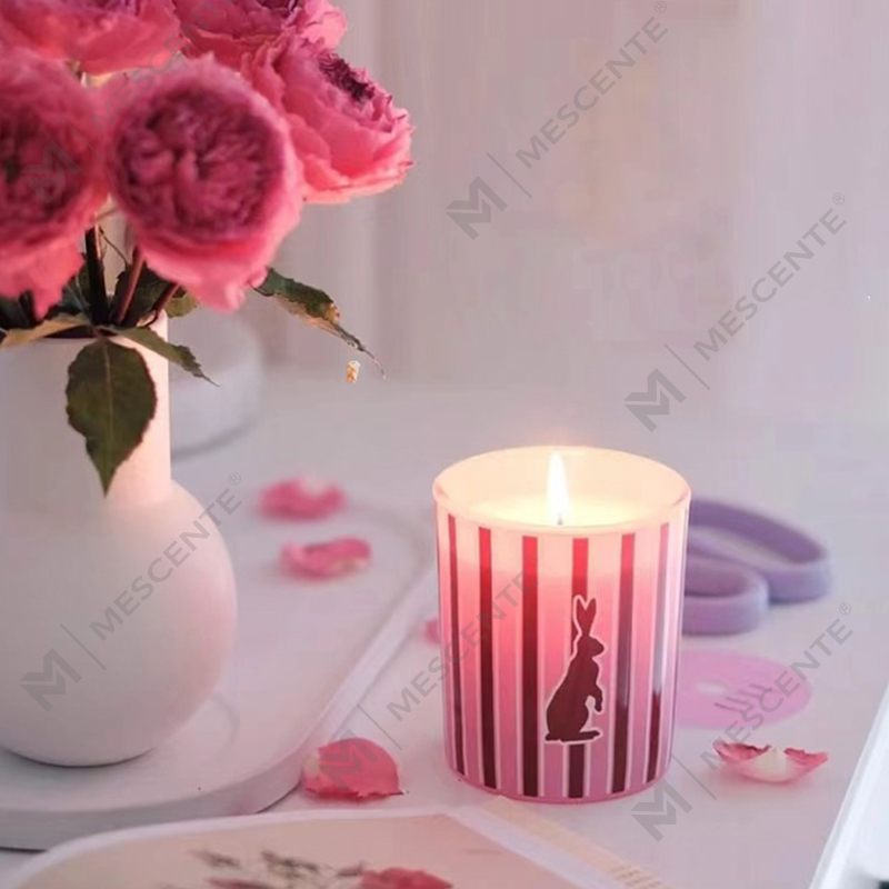 Borcane de sticlă cu parfum de casă de lux personalizate cu ridicata M&Scent, lumânări parfumate de ceară de soia