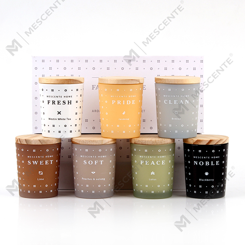 M23352 Set de 3 lumânări parfumate cu ceară de soia de uz casnic pentru aromaterapie