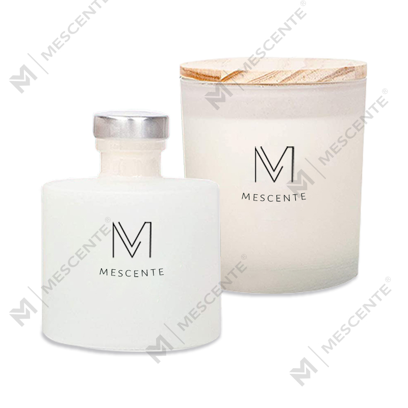 M&Scent, lux personalizat, etichetă privată, decor de toamnă, lumânări parfumate de soia, set cadou cu difuzor de trestie