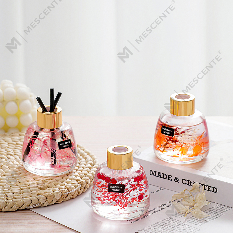 Mini sticlă albă cu parfum de flori, ulei pentru difuzor de trestie, parfum Thailanda, set de cadou pentru difuzor de stuf