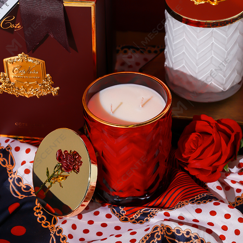 M&Scent Wholesales Container personalizat cu etichetă privată Aromaterapie Parfum parfumat Aroma Lumânări de soia cu cristale