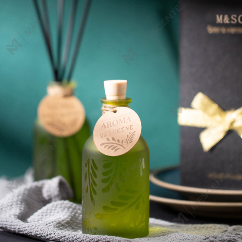 M&Scent, de lux, personalizat, cu etichetă privată, sticla de sticlă, difuzor de trestie lichidă, cu cutie cadou