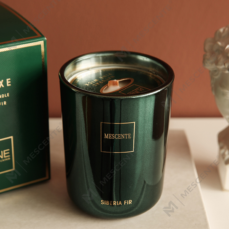 Lumânare cu aromă cu fitil din lemn, ceară de soia, cu etichetă privată, personalizată, cu etichetă privată, M&Scent