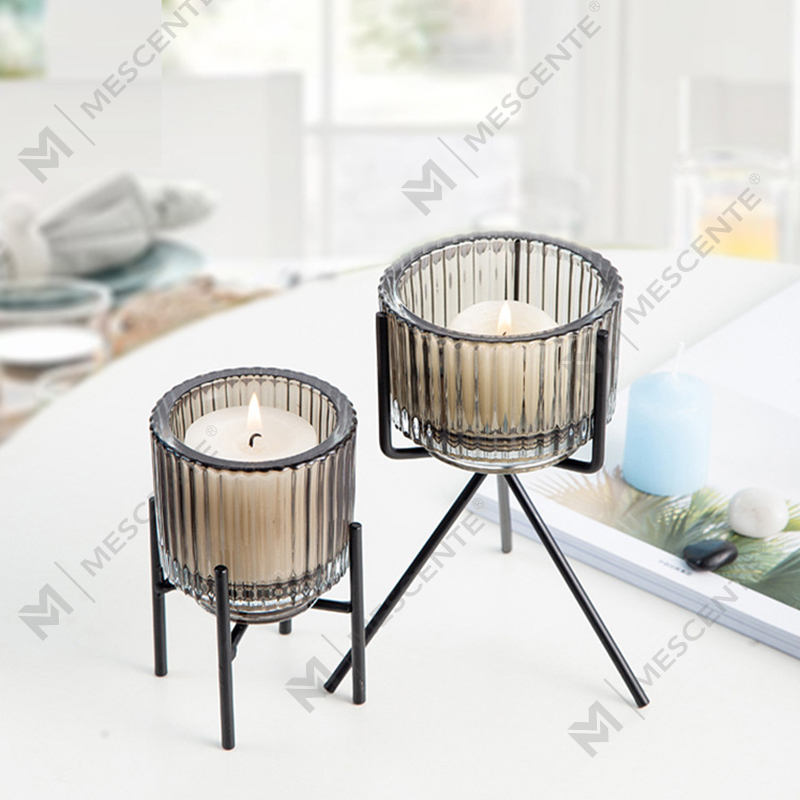 Suport pentru lumânări din sticlă, cristal, decorațiuni de lux M&Scent, suporturi pentru lumânări în vrac
