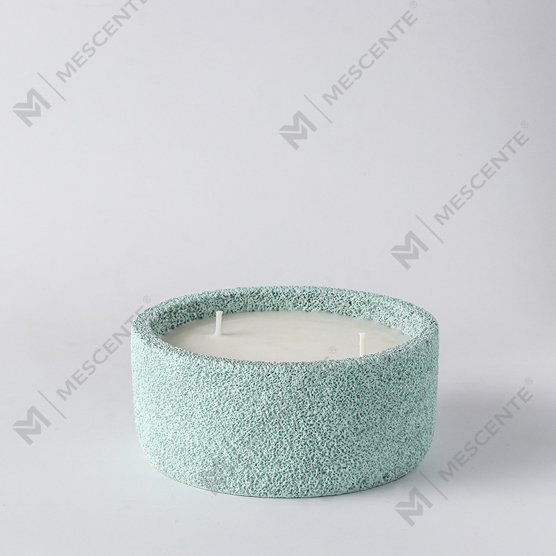 M&Scent Lumanari cu pilon spiritual cu logo lucrat manual de lux Sticla parfumata cu cristale, lumanare cu 3 fitil