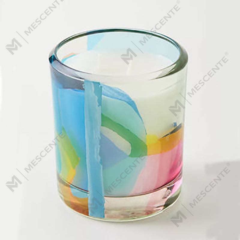 M&Scent Wholesale Lumanari de ceara de soia parfumate cu cristal de sticla neagra cu eticheta privata