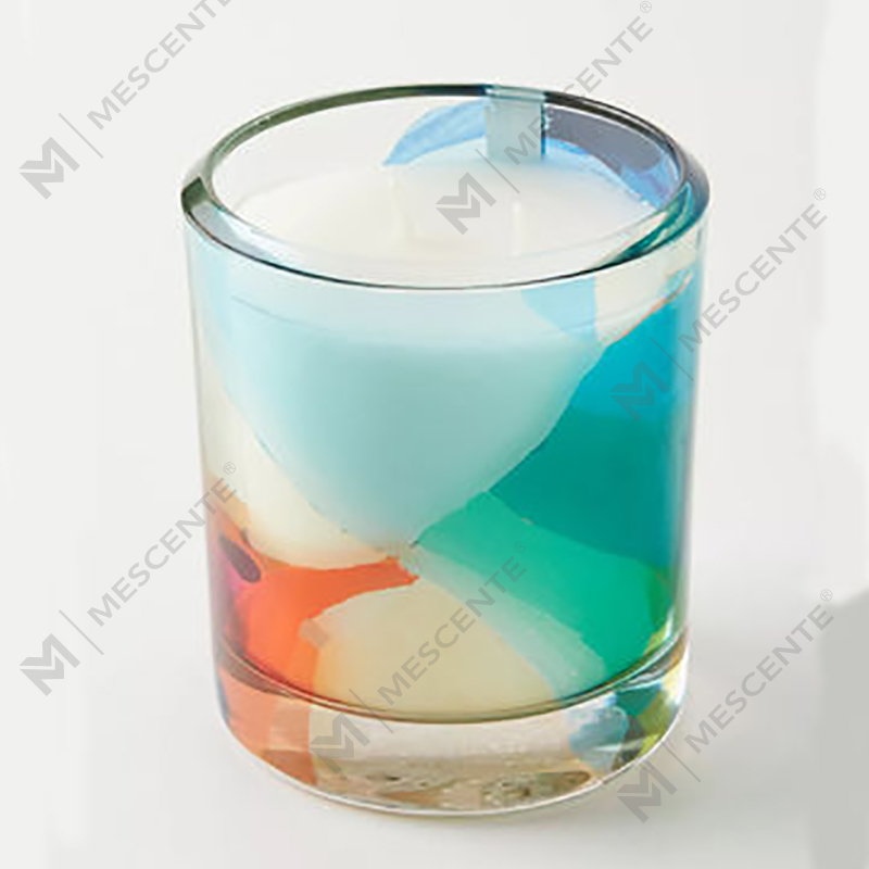 M&Scent Wholesale Lumanari de ceara de soia parfumate cu cristal de sticla neagra cu eticheta privata