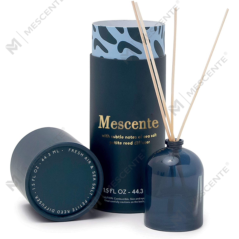 M&Scent, personalizat de lux, flacon mare de sticlă din aur roz, floare, etichetă privată, difuzor de stuf lichid, cu cutie cadou