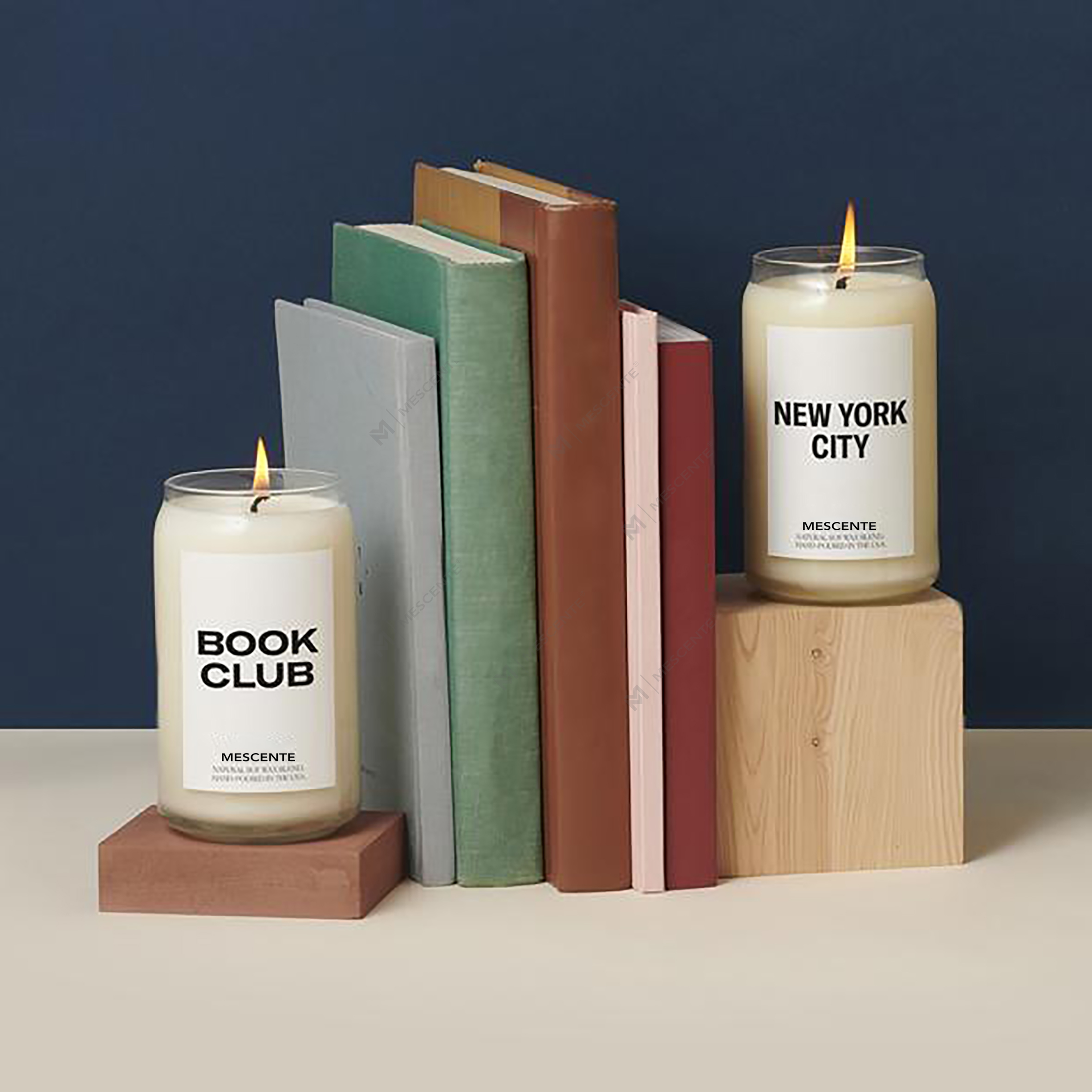 M&Scent Lumanari Personalizate din Ceramica Milky Woodwick, Recipient pentru Lumanari