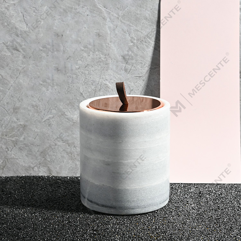 M&Scent Wholesale Lumanari de ceara de soia parfumate cu cristal de sticla neagra cu eticheta privata