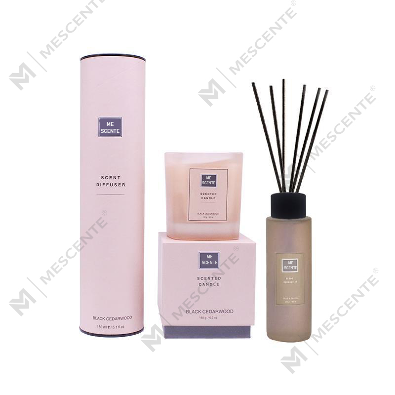 Set cadou cu difuzor de trestie de parfum pentru casa de 150 ml cu lumanare parfumata A99189