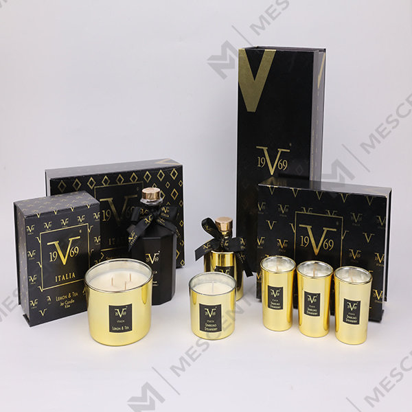 Set cadou cu difuzor de trestie de parfum pentru casa M&Scent cu lumanare parfumata A29260-2