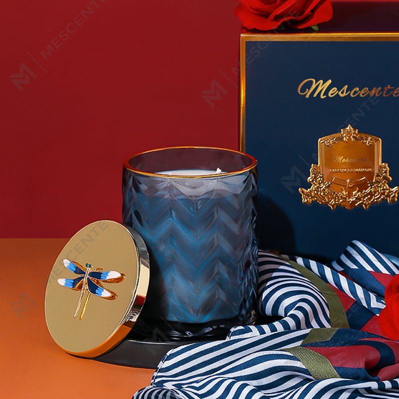 M&Scent Wholesales Container personalizat cu etichetă privată Aromaterapie Parfum parfumat Aroma Lumânări de soia cu cristale