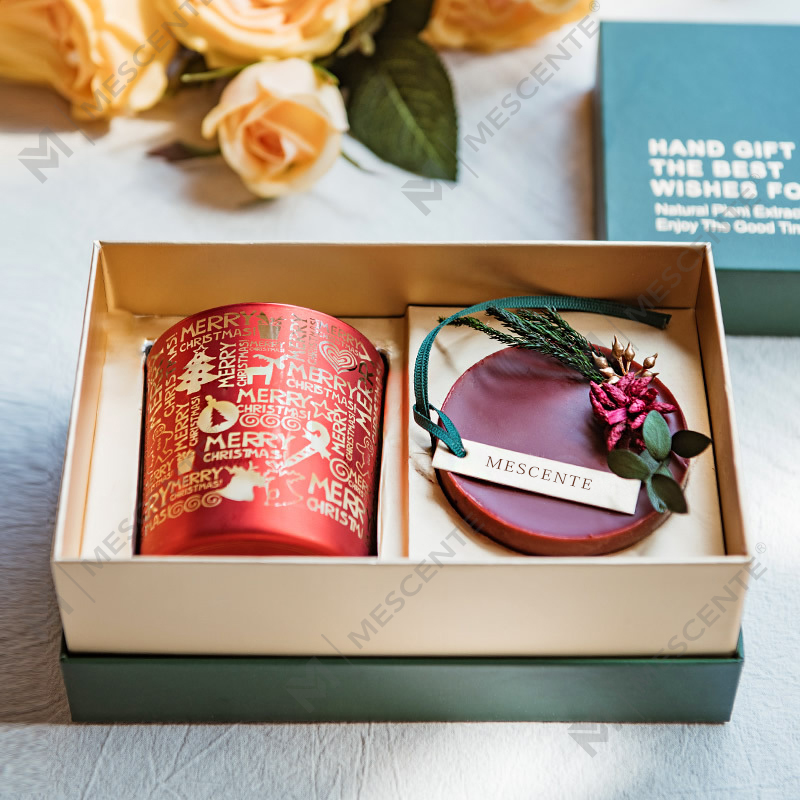 M&Scent Parfum de sărbători Crăciun fără fum Cupă cu cer înstelat Lumânare parfumată Cadou cu mână