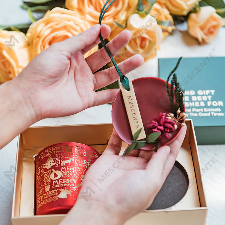 M&Scent Parfum de sărbători Crăciun fără fum Cupă cu cer înstelat Lumânare parfumată Cadou cu mână