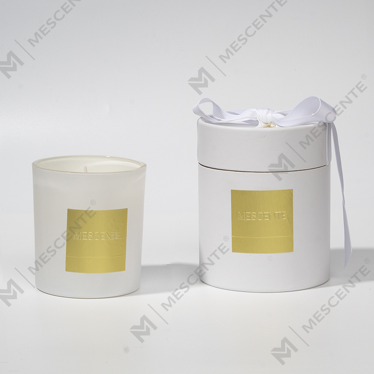 Borcan de vase parfumate cu etichetă privată de lux M&Scent, lumânare de ceară de soia în vrac