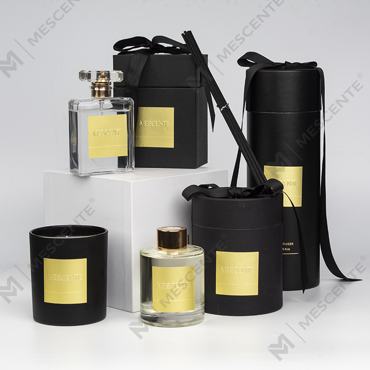 Borcan de vase parfumate cu etichetă privată de lux M&Scent, lumânare de ceară de soia în vrac