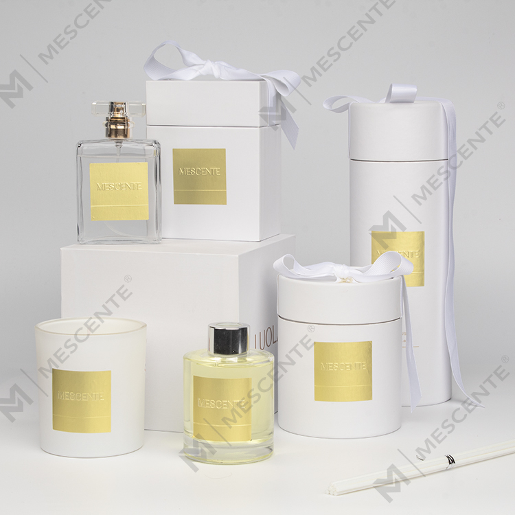 Borcan de vase parfumate cu etichetă privată de lux M&Scent, lumânare de ceară de soia în vrac