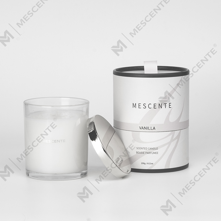 Mescente Wholesale Luxury Private Label Lumanari parfumate de Craciun cu fitil din lemn