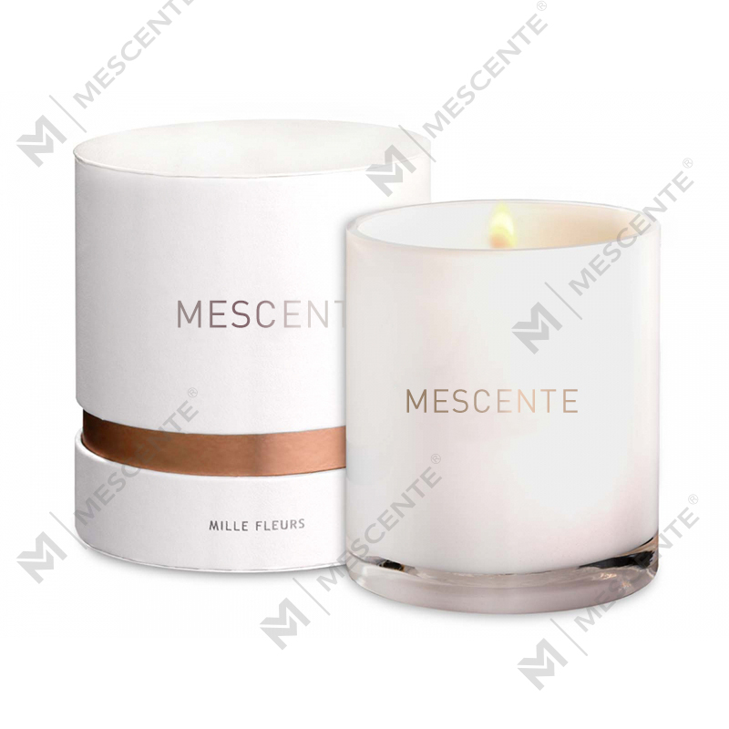 Lumânare parfumată cu fitil din sticlă mat personalizată de lux M&S cent 100 de ore, lumânări parfumate cu etichetă privată