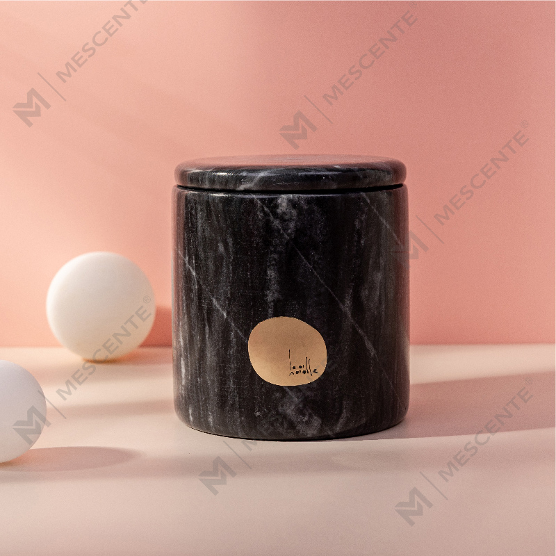 Suporturi ceramice personalizate de lux cu etichetă privată Citta etichetate Lumânări parfumate de ceară de soia cu flori uscate