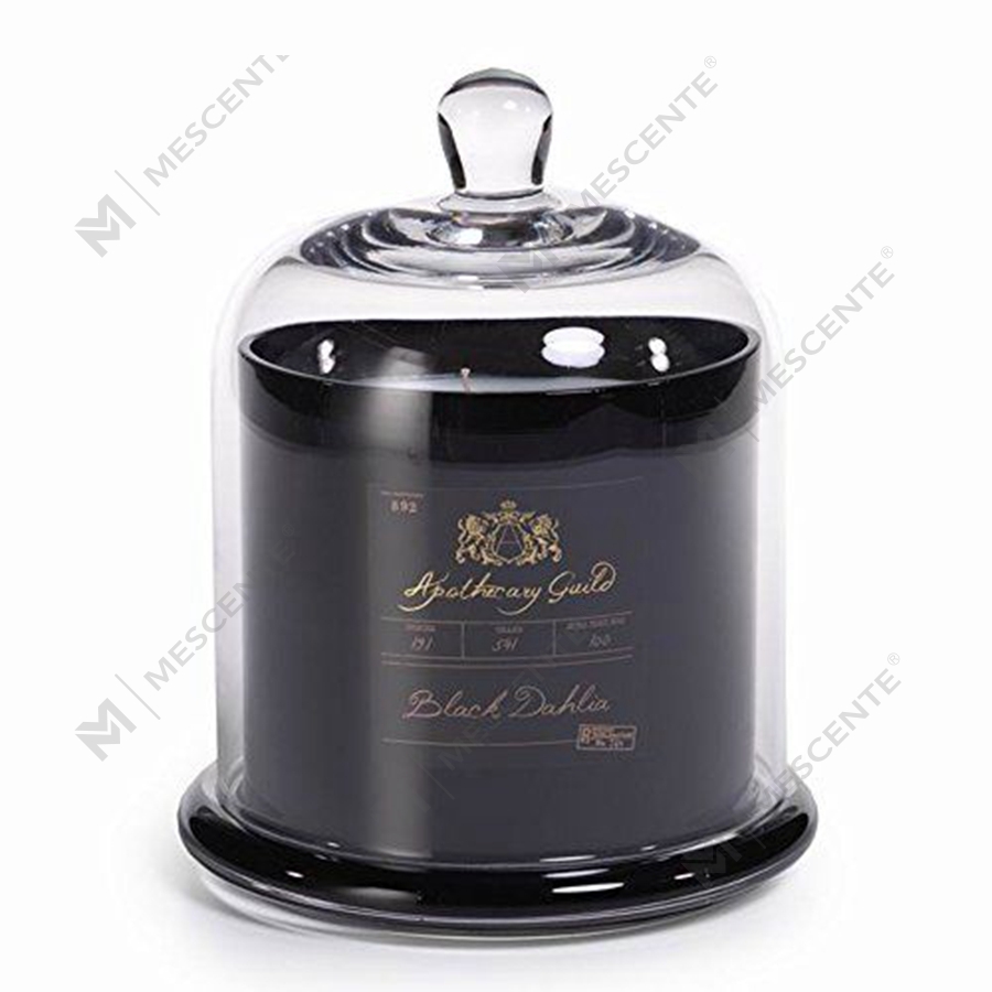 Mescente Luxury Silver Domed Cover Suport pentru lumânări parfumate Dom din sticlă Borcane