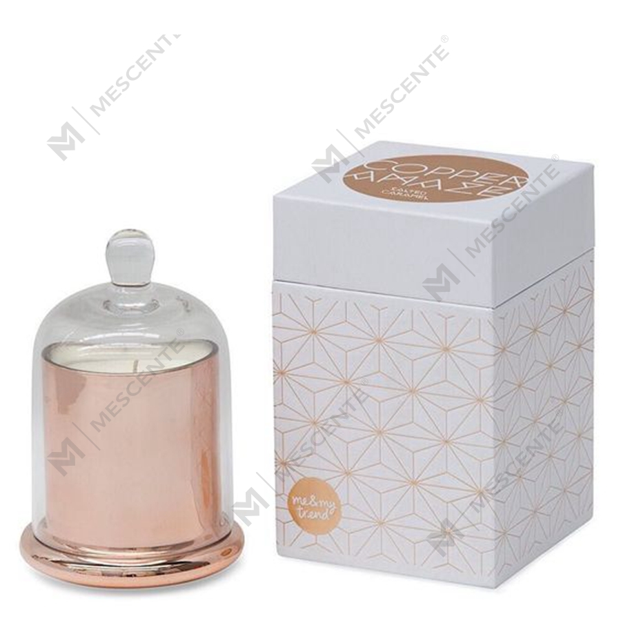Mescente Luxury Silver Domed Cover Suport pentru lumânări parfumate Dom din sticlă Borcane