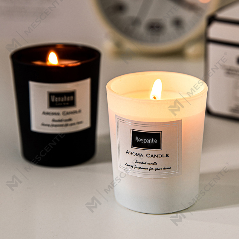 Lumânări de ceară de soia cu parfum de bujor imprimat personalizat M&Scent, lumânare parfumată digitală