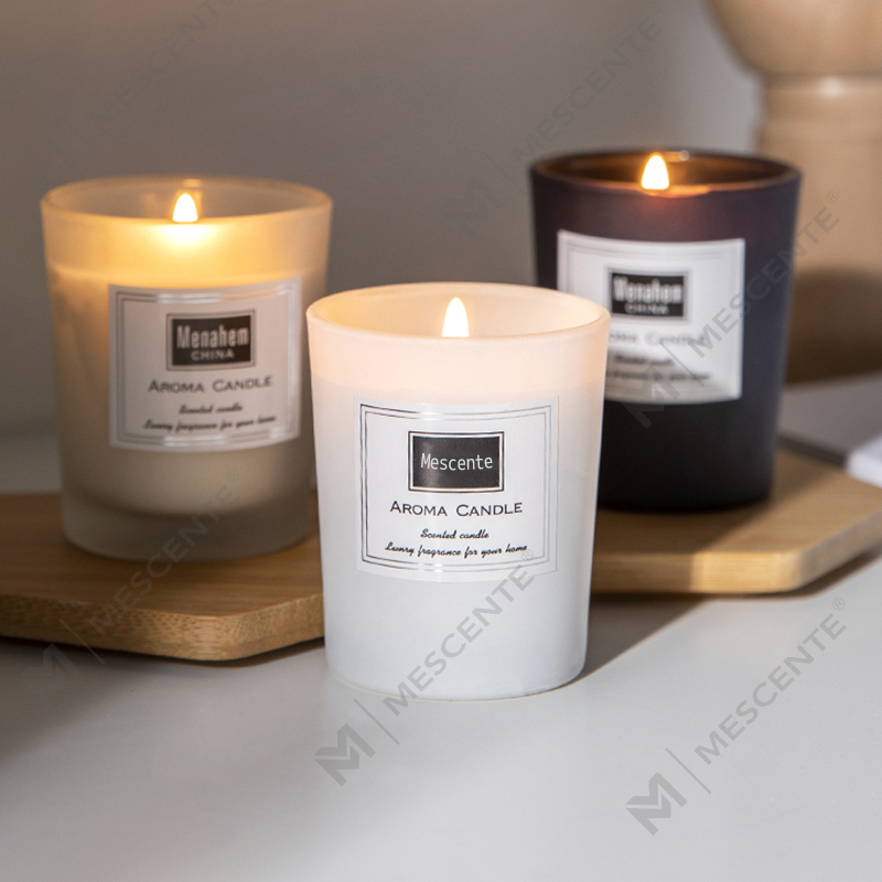 Lumânări de ceară de soia cu parfum de bujor imprimat personalizat M&Scent, lumânare parfumată digitală