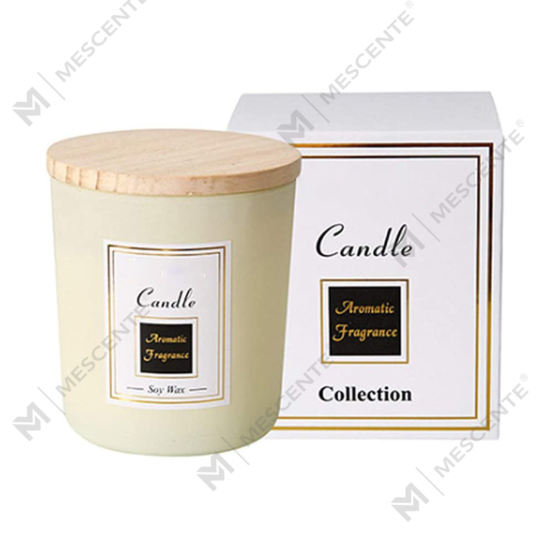 Lumanari din soia imprimate manual M&Scent, lumanare anti tantari din lemn de santal