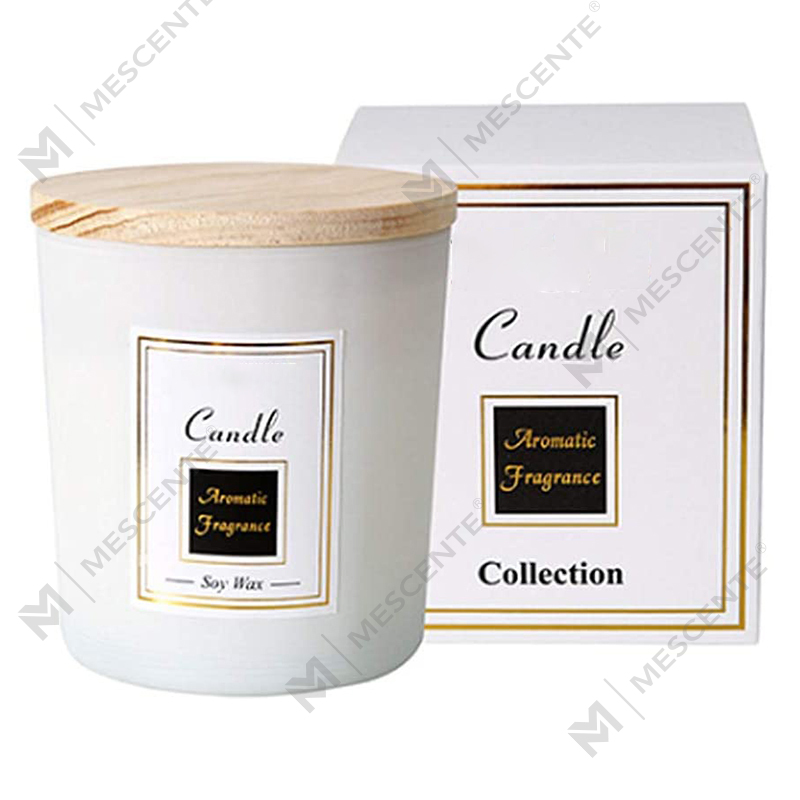 Lumanari din soia imprimate manual M&Scent, lumanare anti tantari din lemn de santal