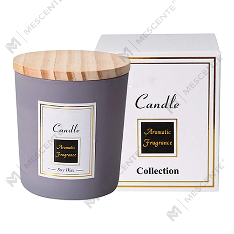 Lumanari din soia imprimate manual M&Scent, lumanare anti tantari din lemn de santal