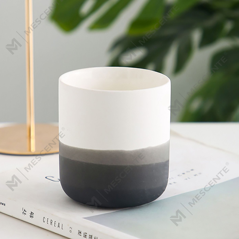 M&Scent vază decorativă din ceramică albastră și albă Suport pentru lumânări, felinare și borcane pentru lumânări
