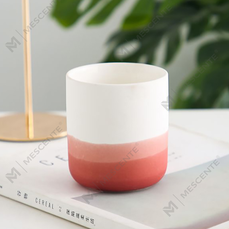 M&Scent vază decorativă din ceramică albastră și albă Suport pentru lumânări, felinare și borcane pentru lumânări