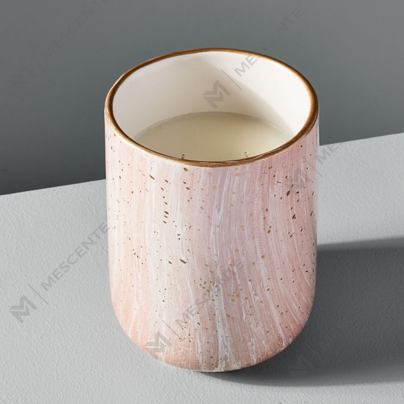 Încălzitor electric de ceară pentru lumânări cu parfum din ceramică albă M&Scente pentru spa și aromoterapie