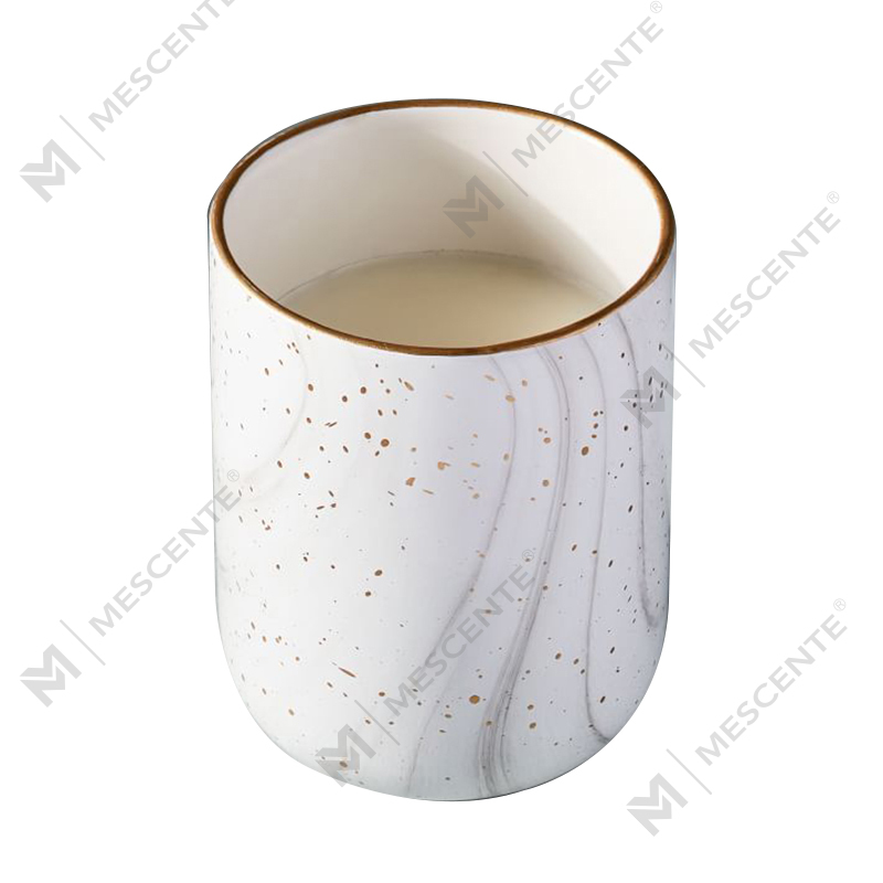 Încălzitor electric de ceară pentru lumânări cu parfum din ceramică albă M&Scente pentru spa și aromoterapie