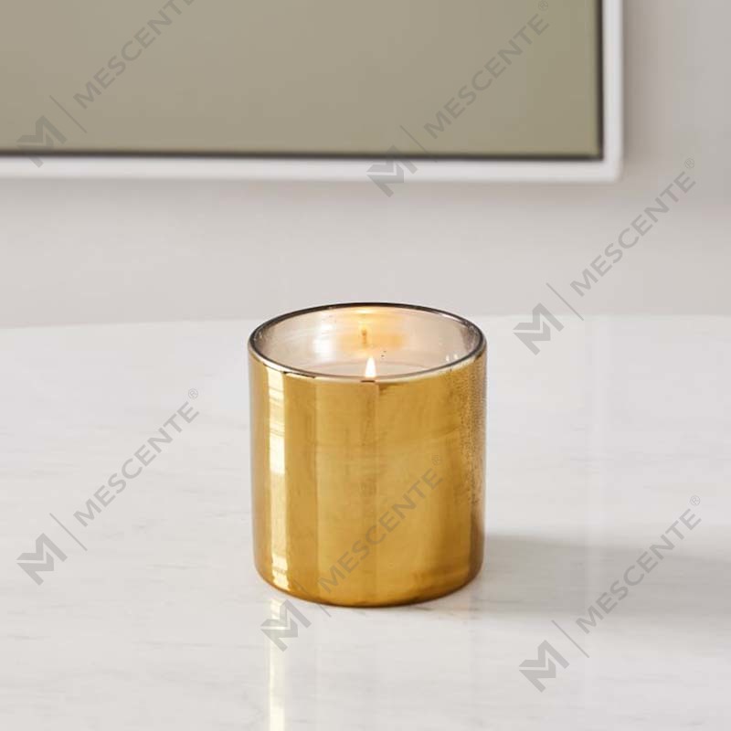 Set cadou de decorare cu lumânări de ceară de soia, cu sigla cu imprimare aurie personalizată de lux Amazon