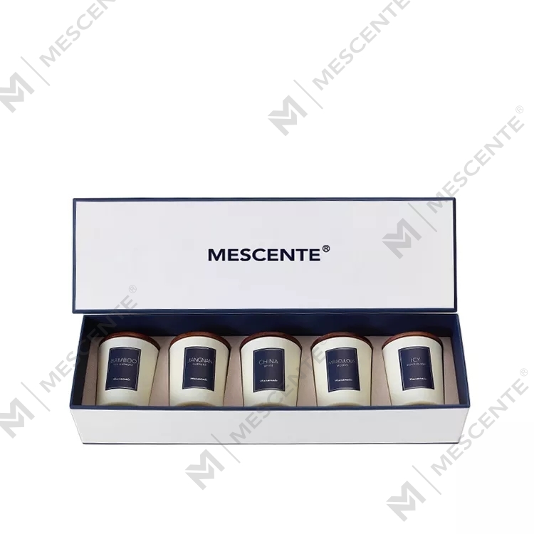 Lumânări parfumate cu ulei de parfum cu etichetă privată en-gros M&scent de lux cu capac, lumânare pentru aromoterapie