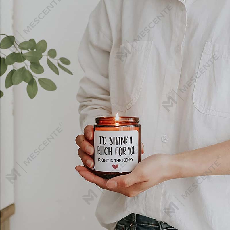 M&Scent 100% ceară naturală lumânare parfumată de Crăciun pentru set de cadou acasă, lumânare parfumată în borcan de sticlă cu capac metalic